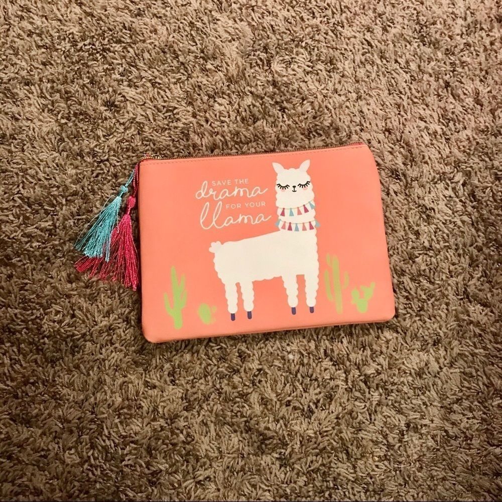 NEW Llama Zipper Cosmetic Bag & Toiletry Pouch